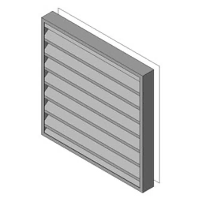 Reliable-Stationary Heavyline Louver-4375ZS