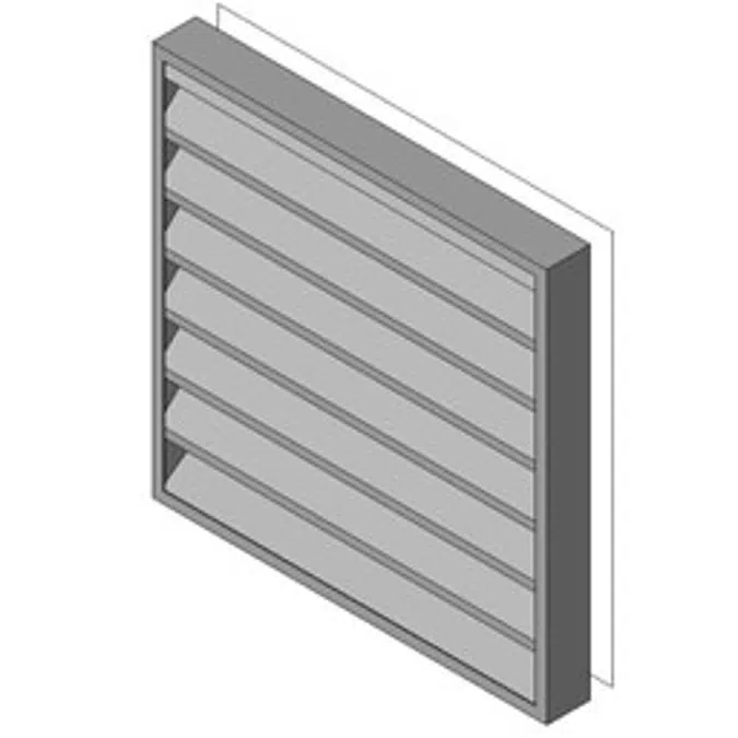Reliable-Stationary Heavyline Louver-445RD5S