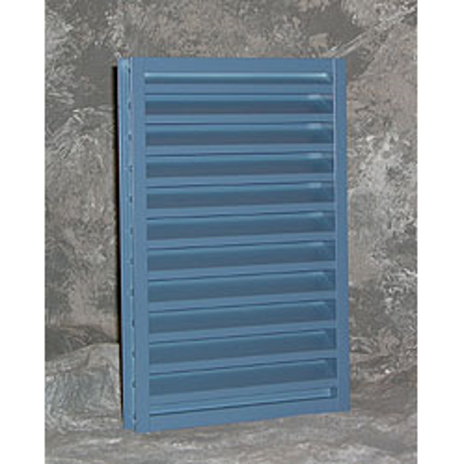 BIM objects - Free download! Reliable-Stationary Heavyline Louver-245RB ...