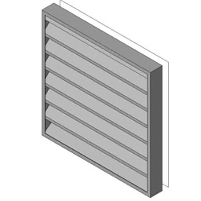 Reliable-Stationary Heavyline Louver-445RD5125