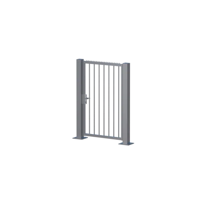 Single swing gates