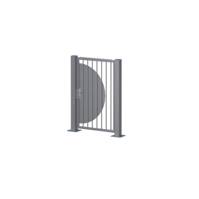 Single swing gates