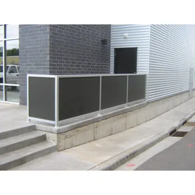 afbeelding voor Aluminum Punch Panel Railing