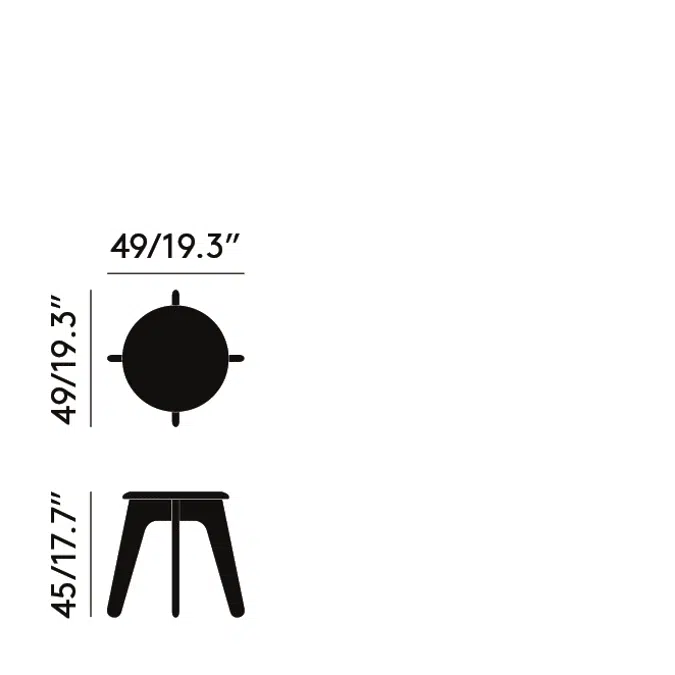 Slab Stool - Side Table