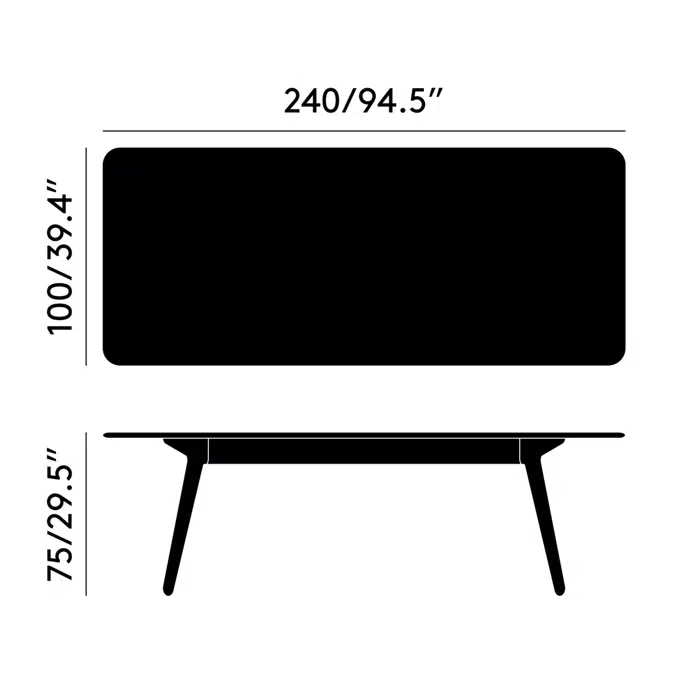 Slab Table 240cm