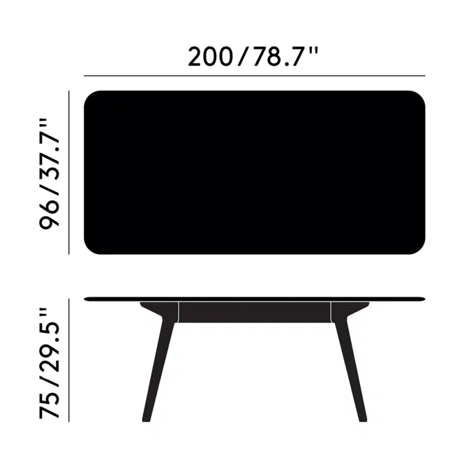 Slab Table 200cm