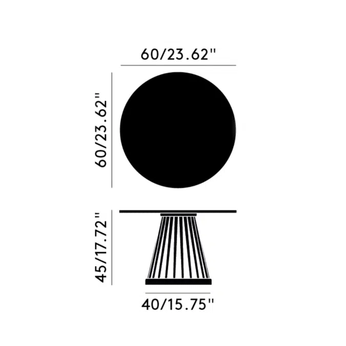 Fan Table 60cm