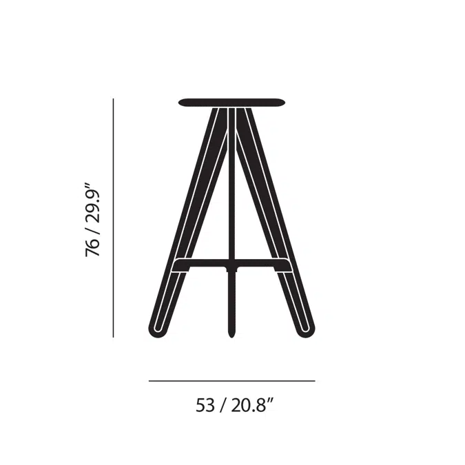 Slab Bar Stool