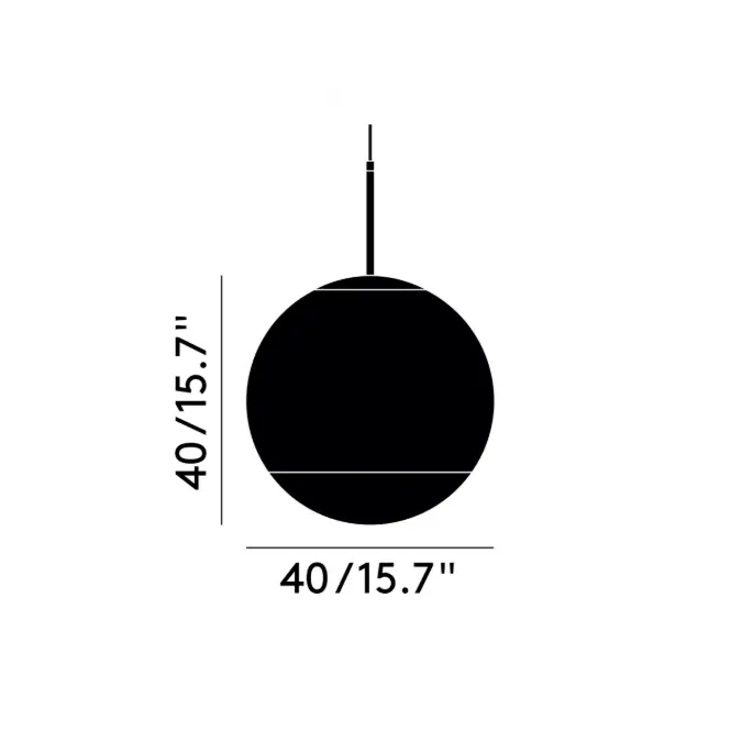 BIM objects - Free download! Mirror Ball Pendant 40cm | BIMobject