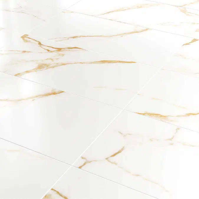 Porcelanato oro blanco 80x160 cm Dorado