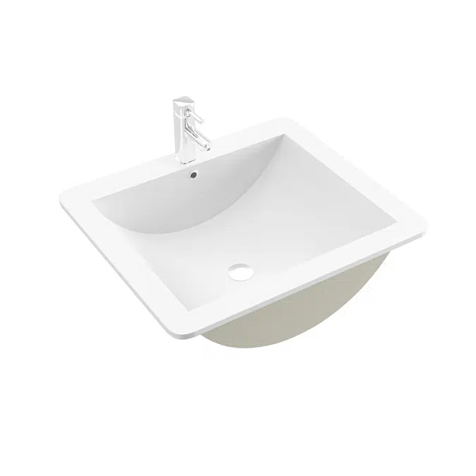 Lavamanos de placa blanco 53 x 46 cm