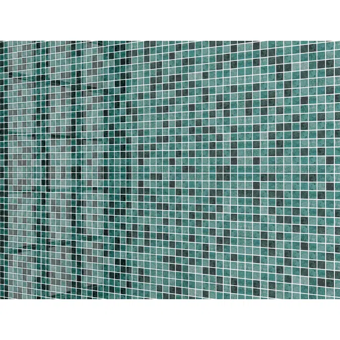 Malla vidrio Bali nature azul 33x33 cm