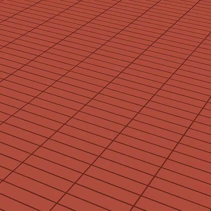 Tablon etrusca long rojo 300 x 70 mm