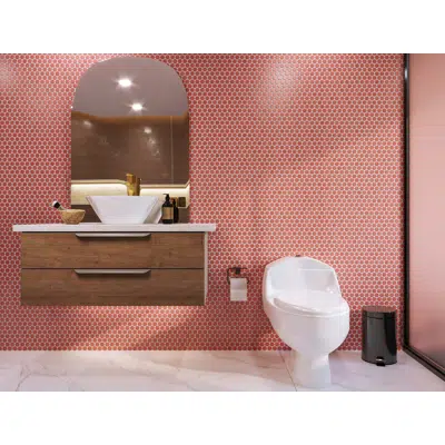 Image pour Lavamanos vessel hexagonal blanco