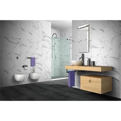 Image for Ceramic tile Calacata grey mat 305x600 mm