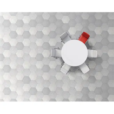 Image for  Hexagon terrazo ash gray  Side 200 mm