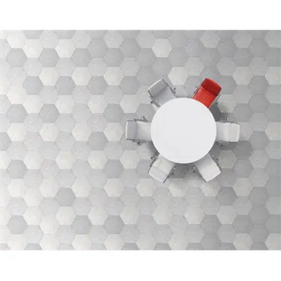  Hexagon terrazo ash gray  Side 200 mm için görüntü