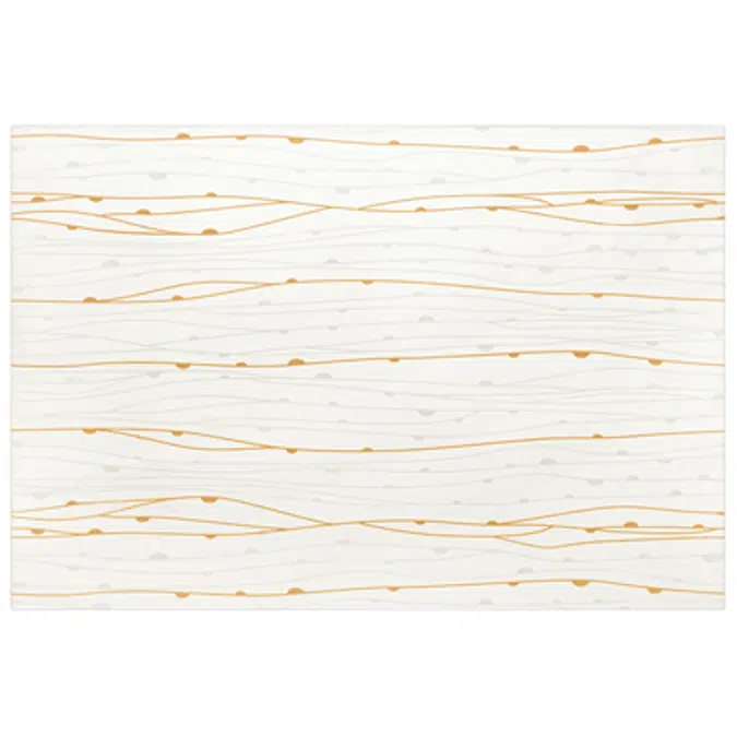 Ceramic tile lianas orange 300x450 mm