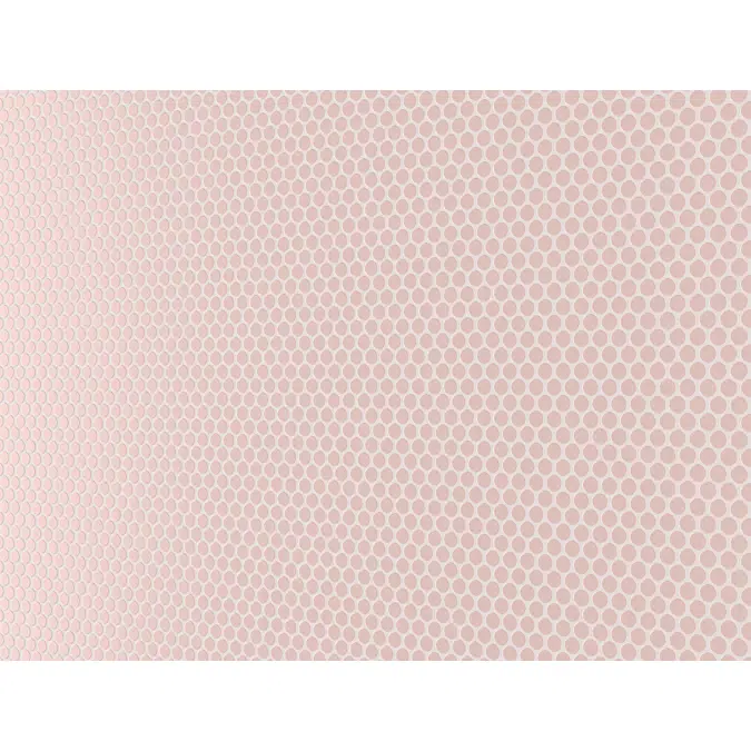 Malla hexagonal rosa satinado 33x33 cm