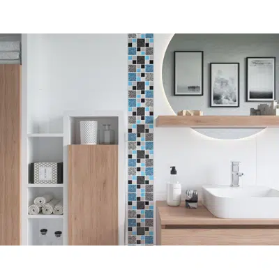 kuva kohteelle Decorado salsa azul 15 x 40 cm