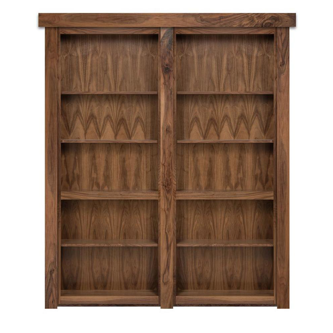 Flush Mount Bookcase French Door, Assembled Flush Mount Bookcase Door