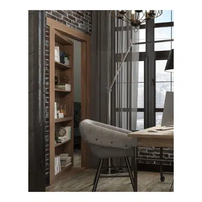 Flush Mount Bookcase Door için görüntü