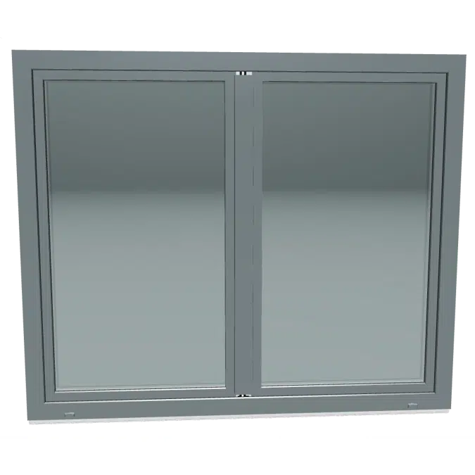 GEALAN-LINEAR® Double-vent window turn tilt moveable mullion