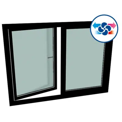 Image for GEALAN CAIRE® smart (flush-mounted) - S9000 Double-vent window