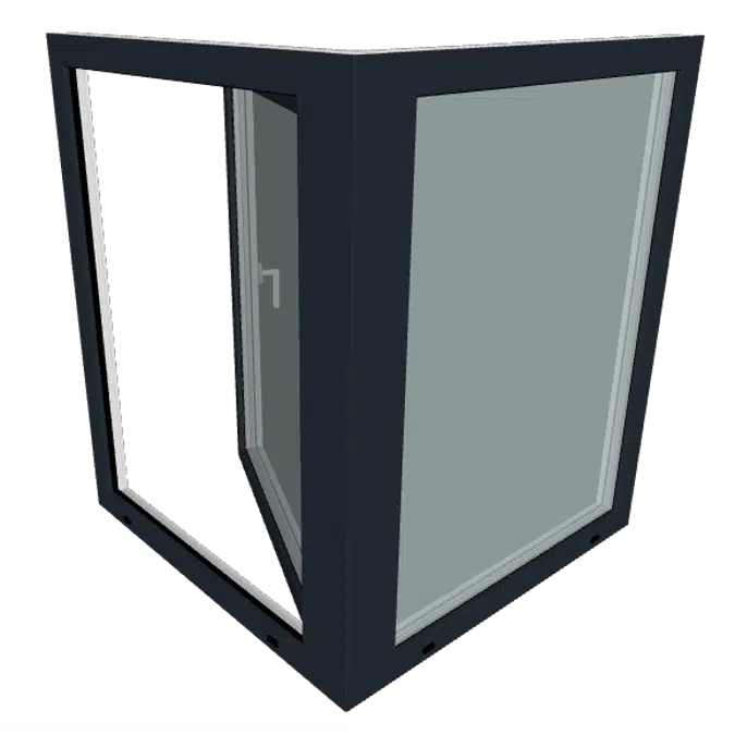 S9000 Corner Window with variable Angle - Turn & Tilt Window - Fixed Window