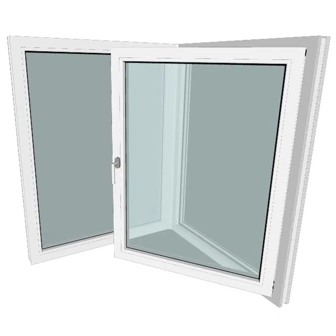 S9000 Corner Window with variable Angle - Turn & Tilt Window - Fixed Window