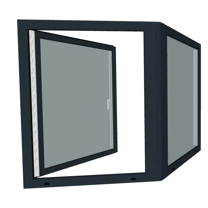 S9000 Corner Window with variable Angle - Turn & Tilt Window - Fixed Window