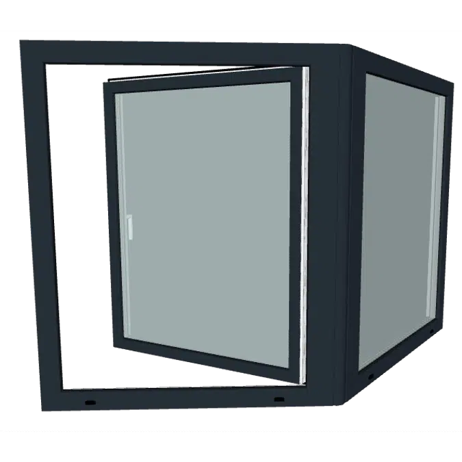 S9000 Corner Window with variable Angle - Turn & Tilt Window - Fixed Window