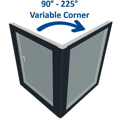 billede til S9000 Corner Window with variable Angle - Turn & Tilt Window - Fixed Window