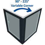 s9000 corner window with variable angle - turn & tilt window - fixed window