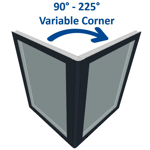 s9000 corner window with variable angle - fixed window - fixed window