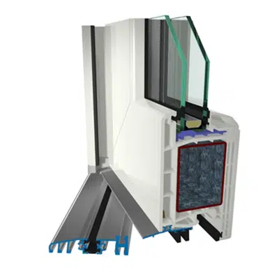 bilde for Single-leaf exterior door GEALAN S 8000