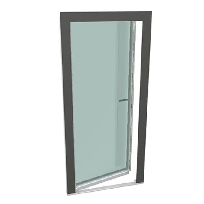 GEALAN-KUBUS® Single-leaf turn tilt balcony door with threshold