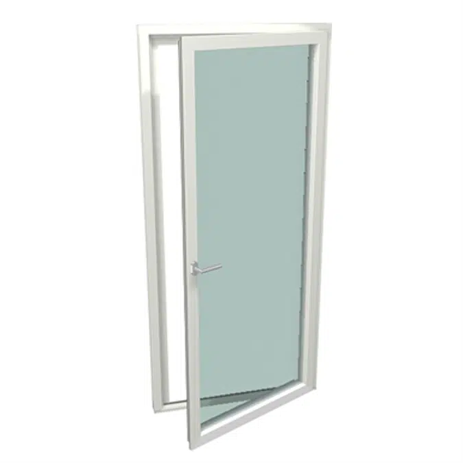 GEALAN-KUBUS® Single-leaf turn tilt balcony door with threshold