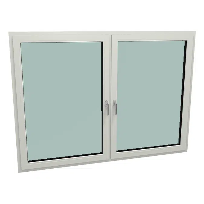 GEALAN-LINEAR® ventana de 2 hojas practicable oscilo-batiente