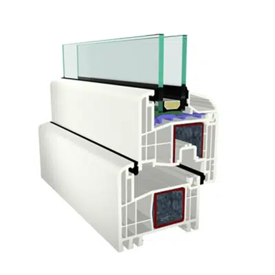 bilde for Single-leaf French Window Door GEALAN S 8000