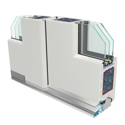 Image for Tiered 2-leaf exterior door GEALAN S 8000