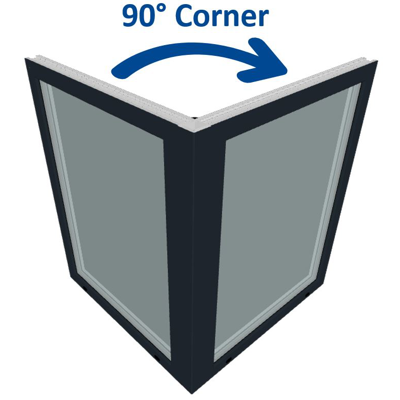 imagem para S9000 Corner Window - Fixed Window - Fixed Window