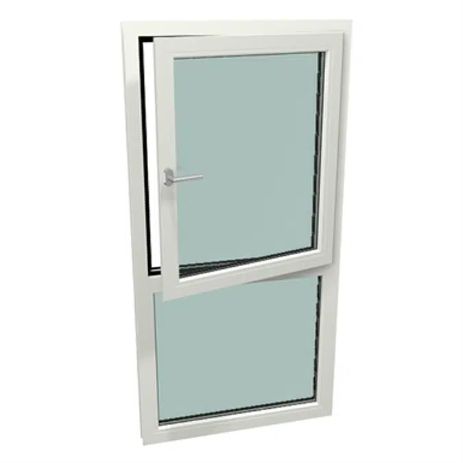 S9000 Single-leaf turn tilt window with fixed sublight