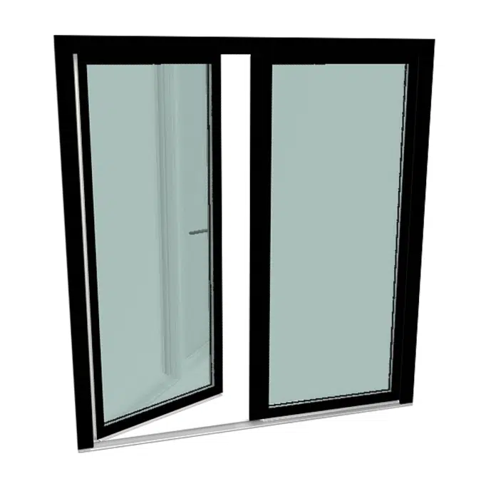 s9000 double-vent door with threshold