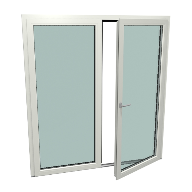 S9000 Double-vent door with threshold