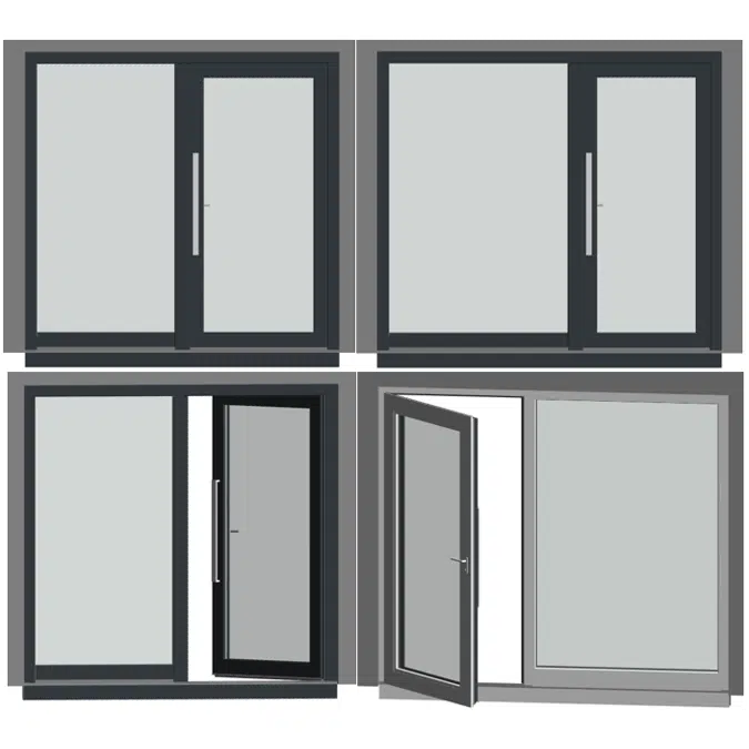 S9000 Front Door with fixed Glazing