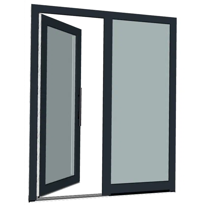 s9000 front door with fixed glazing