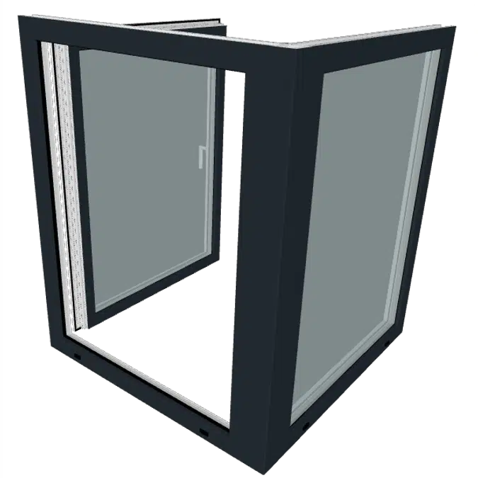 S9000 Corner Window - Turn & Tilt Window - Fixed Window