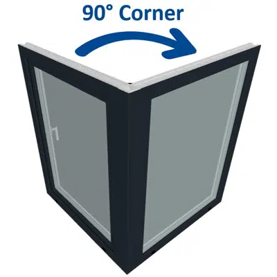 Imagem para S9000 Corner Window - Turn & Tilt Window - Fixed Window}