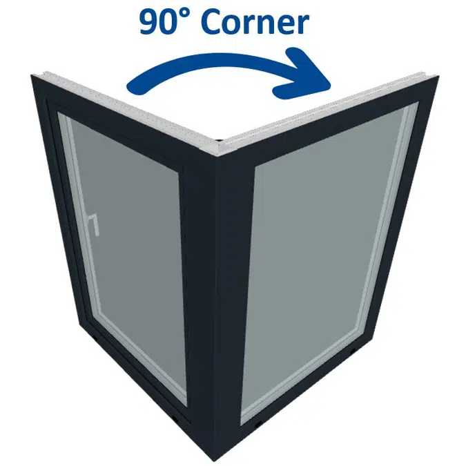 S9000 Corner Window - Turn & Tilt Window - Fixed Window